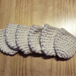 Handmade Crochet chair socks.